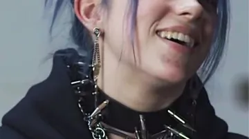 Sword earrings worn by Billie Eilish in Billie Eilish - Funny Moments