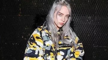 Camo jacket of Billie Eilish in Billie Eilish - Funny Moments