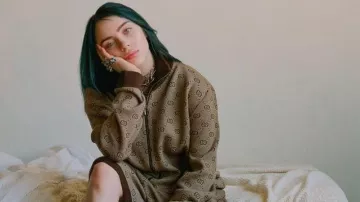 The Gucci's bomber worn by Billie Eilish in Billie Eilish - Funny Moments