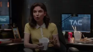 Nervure Tricot Polo porté par Taylor Rentzel (MacKenzie Meehan), dans Bull Saison 4 Épisode 12