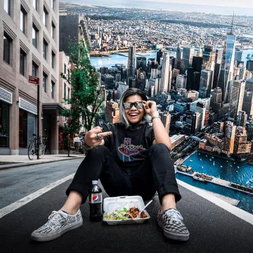 Las furgonetas de damero de Christian Villanueva en la cuenta de Instagram @christianvui