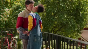 Color blocked sweater worn by Ola Nyman (Patricia Allison) in Sex Education (S02E01)