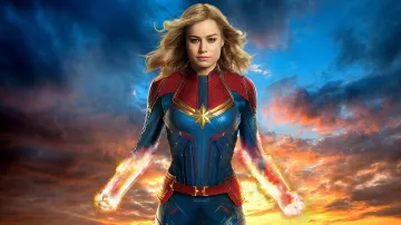 The costume is full of Carol Danvers / To / Captain Marvel (Brie Larson) in Captain Marvel