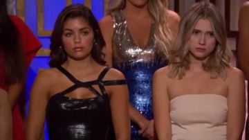 Bustier ivoire robe portée par Mykenna D. dans Le Bachelor Saison 24 Episode 3