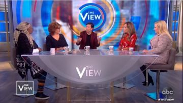 Whoopi Fair Isle Knit Cape Sweater worn by Whoopi Goldberg on The View January 21, 2020