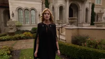 Black Cape worn by Mia Smoak (Katherine McNamara) in Arrow Season 8 Episode 9