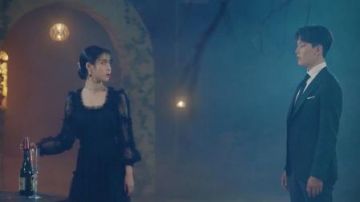 Long Evening Dress in Black Tulle worn by Jang Man Wol (IU) in Hotel Del Luna Episode 3
