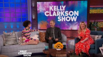 La double j Flûte de Haut en Tricot porté par Ilana Glazer sur L'Kelly Clarkson Montrer le 22 janvier 2020