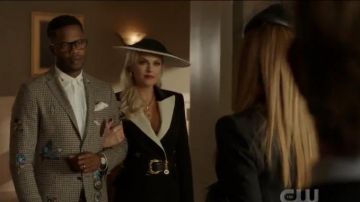 Check jack­et worn by Jeff Colby (Sam Adegoke) in Dynasty Season 3 Episode 9