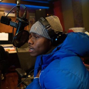 Polo Ralph Lauren Grey Mens Pony Logo Skull Cap Beanie Hat de DaBaby en la cuenta de Instagram @dababy