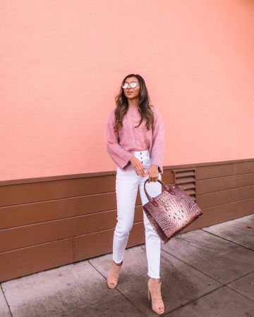 Den­im Pant White of Jyo on the Instagram account @jyo_shankar