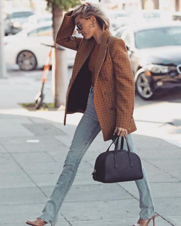 Khaite Darla Vérifié Blazer de Laine portés par Hailey Baldwin Los Angeles, le 23 janvier 2020