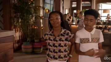 White Short Sleeve Polo worn by Jack Johnson (Miles Brown) in black-ish Season 6 Episode 13