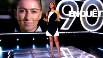 La robe Courte Colour Block de Tatiana Silva dans 90' Enquêtes le 21.01.2020