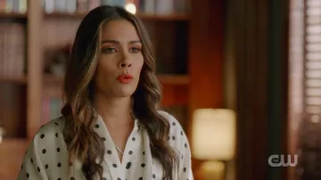 Vestido de lunares de Cristal Carrington (Daniella Alonso) en Dinastía (S03E10)