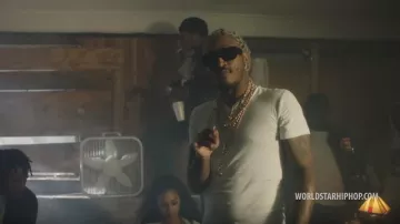 Polo Ralph Lauren White Men's Slim Fit w /Wicking 3-Pack V-Neck of Future en el video musical Marlo - "1st N 3rd" feat. Future, Lil Baby (Video musical oficial - Exclusivo de WSHH)