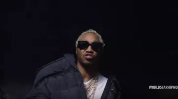 Gafas Gucci Black Square Frame Sunglasses of Future en el video musical Marlo - "1st N 3rd" feat. Future, Lil Baby (Video musical oficial - Exclusivo de WSHH)