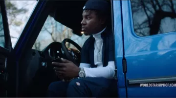 Dickies de la Marine des Hommes Skinny-Droite Double Genou de Travail Pantalon de Marlo dans la vidéo de musique Marlo - “1er N 3e” feat. Future, Lil Bébé (official Music Video - WSHH Exclusive)