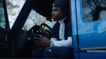 Rolex Silver Stainless Steel Diamond Bezel Datejust of Marlo in the music video Marlo - “1st N 3rd” feat. Future, Lil Baby (Official Music Video - WSHH Exclusive)