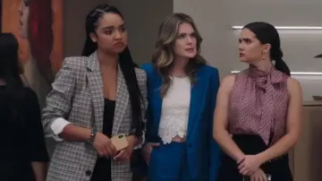 White Lace Crop Top worn by Sutton Brady (Meghann Fahy) in The Bold Type Season 4 Episode 1
