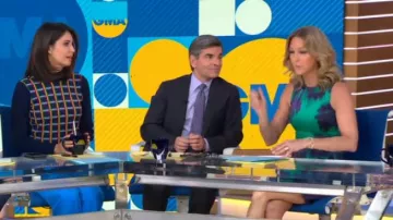 Tory Sport Grid Check Sweater worn by Cecilia Vega on Today January 24, 2020