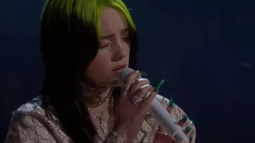 Strass Gucci Choker worn by Billie Eilish at Grammy Awards January 26, 2020