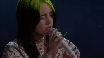 Strass Gucci Choker worn by Billie Eilish at Grammy Awards January 26, 2020