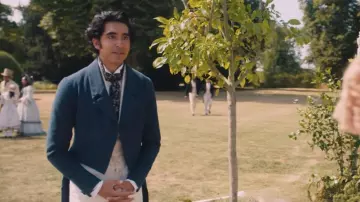 Blue suits jacket of Dev Patel in The Personal History of David Copperfield