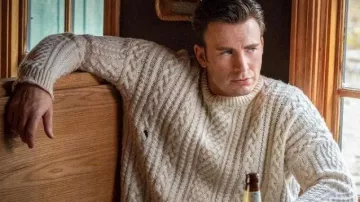 Cable Sweater worn by Ransom Drysdale (Chris Evans) in Knives Out