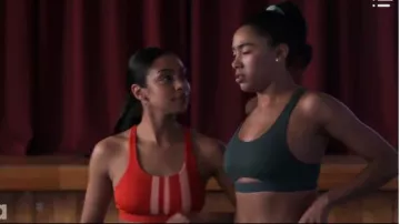 Vert soutien-gorge de Sport portés par Addy Hanlon (Herizen Guardiola) à Oser Me Saison 1 Épisode 5