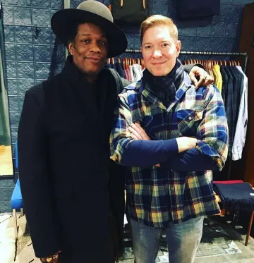 Blue and Yellow Checked Camp Shirt of Joseph Sikora (Power main actor) on the Instagram account @josephsikora4