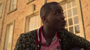 The leopard-print set by Asos Eric Effiong (Ncuti Gatwa) in Sex Education (S02E01)