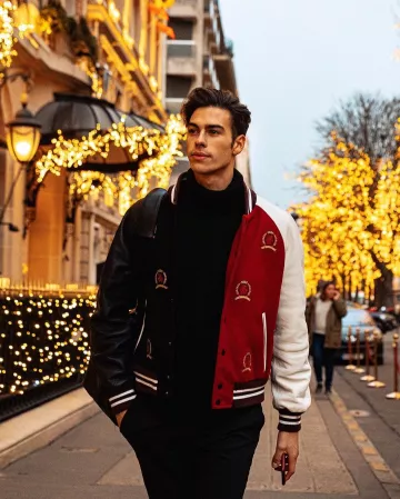 The bomber bicolour Corentin Huard on the account Instagram of @corentinhuard