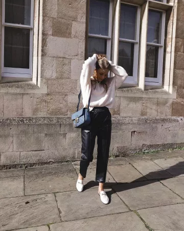 Leather Pants Black of Sinead on the Instagram account @sineadcrowe