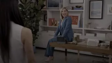 Teal Trousers worn by Brianna Hanson (June Diane Raphael) in Grace and Frankie Season 6 Episode 6