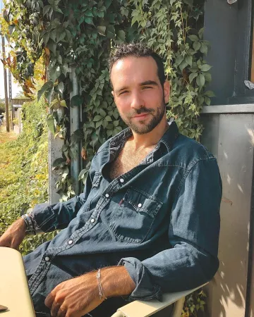 Le chemise en jean de Mathieu Leglise sur le compte Instagram de @math_uwg