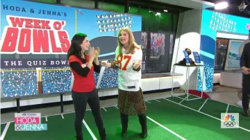 Zara Animal Print Robe portée par Jenna Bush Hager, sur aujourd'Hui le 28 janvier 2020