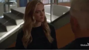 Black Striped Sweater worn by Ellie Bishop (Emily Wickersham) in NCIS Season 17 Episode 11