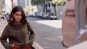 Camo Print Print Denim Mini Skirt worn by Olive Stone (Luna Blaise) in Manifest Season 2 Episode 4