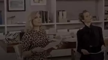Leopard Print Mock Neck Dress worn by Brianna Hanson (June Diane Raphael) in Grace and Frankie Season 6 Episode 8