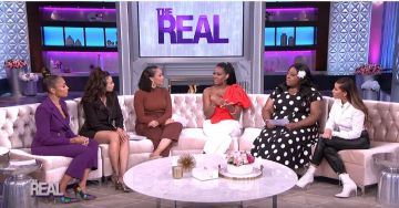 Roland mouret Toulon Silk-jacquard Top worn by Kenya Moore on The Real January 29, 2020