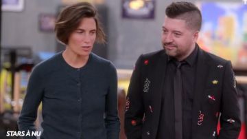 Le cardigan en cachemire de Alessandra Sublet dans Stars à nu le 31.01.2020