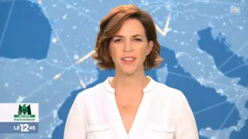 The long-sleeved Shirt patch pockets ecru Nathalie Renoux in The 12:45