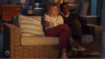 Superstar Cuir Métallisé Baskets portées par Eleanor Shellstrop (Kristen Bell) à La Bonne Place Saison 4 Épisode 13