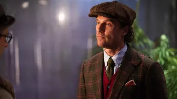 Plaid Blazer Veste portée par Mickey Pearson (Matthew McConaughey) comme on le voit dans L'Messieurs