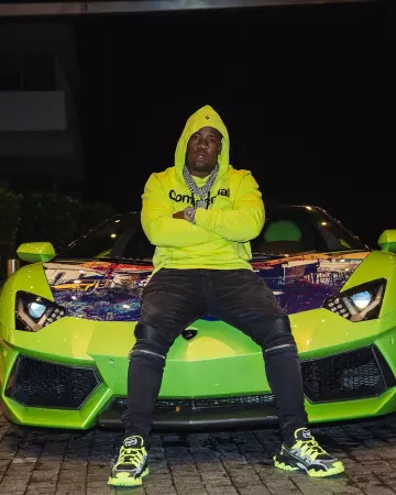 Valentino garvani Climbers Sneak­er in Fab­ric and Leather of Yo Gotti on the Instagram account @yogotti