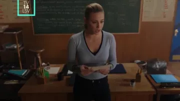 Blue Sweater worn by Betty Cooper (Lili Reinhart) in Riverdale Season 4 Episode 11