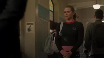 Grey and Pink Backpack worn by Betty Cooper (Lili Reinhart) in Riverdale Season 4 Episode 11
