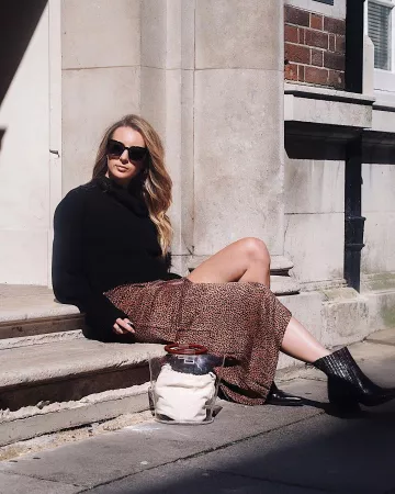 Roll Neck Jumper de Jessica Harris sur l'Instagram account @jessicasharris_