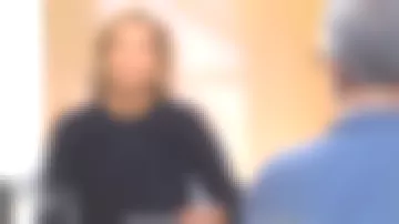 The wool sweater ribbed Claire Chazal in Passage of the Arts 03 02 2020